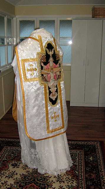 Solemn High Mass Vestments in Russian church fabric